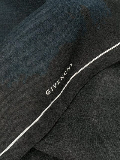 Shop Givenchy Shark Print Scarf In Black