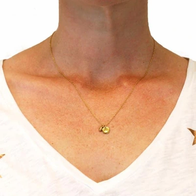Gucci Pineapple & Initial Necklace