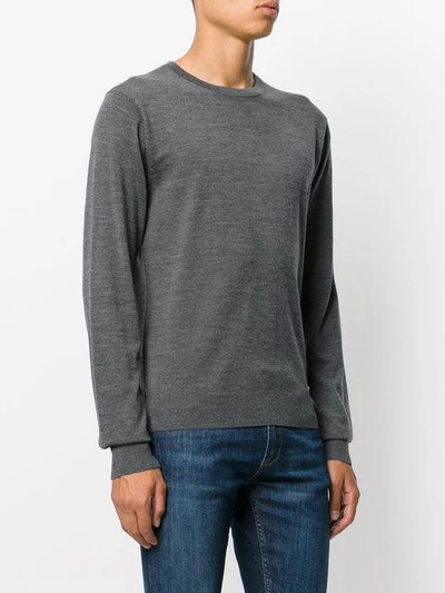 Shop Dsquared2 Round Neck Top In Grey