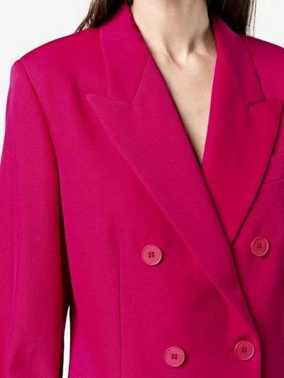 Shop Stella Mccartney Nicola Double Breasted Jacket - Pink