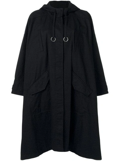 Shop Alexander Wang T Oversized Draped Coat In Black