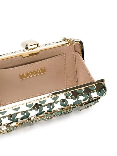 Shop Elie Saab Stars Clutch Bag In Metallic