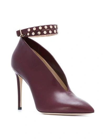 Shop Jimmy Choo Studded Strap Stiletto Pumps