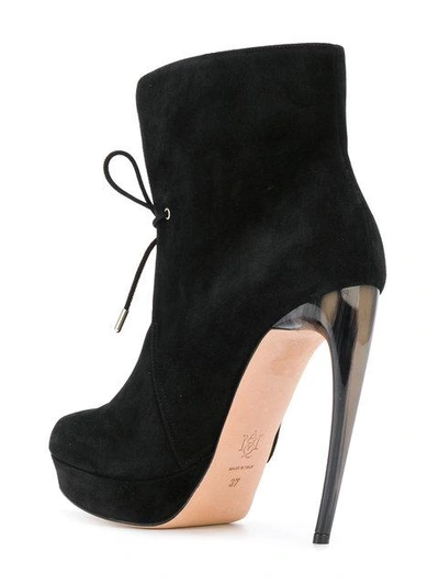 Shop Alexander Mcqueen Horn Heel Boots