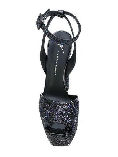 Shop Giuseppe Zanotti Betty Glitter Platform Sandals