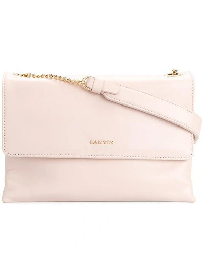 Shop Lanvin Sugar Shoulder Bag In Neutrals