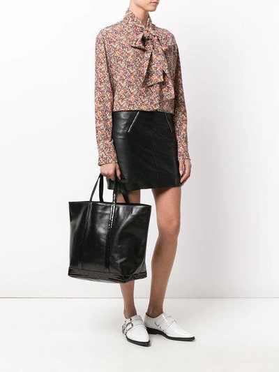 Vanessa Bruno Sequined Tote Bag In Black