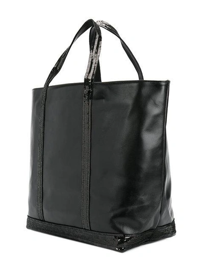 Vanessa Bruno Sequined Tote Bag In Black