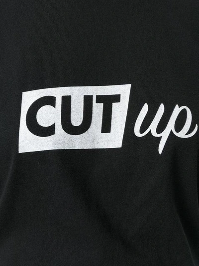 Shop Sacai Cut-up T-shirt - Black