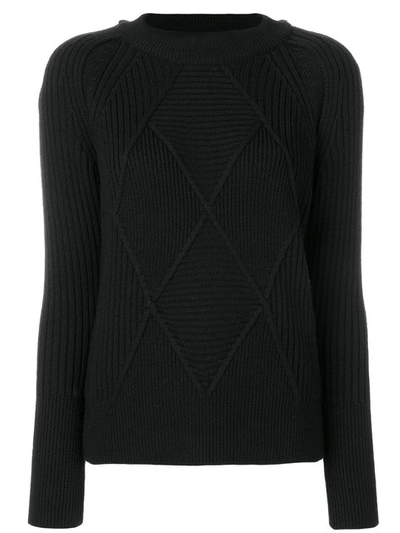 Kenzo Cross Knit Sweater - Black