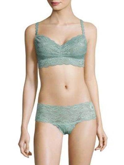Shop Cosabella Never Say Never Sweetie Soft Bra In Misty Green