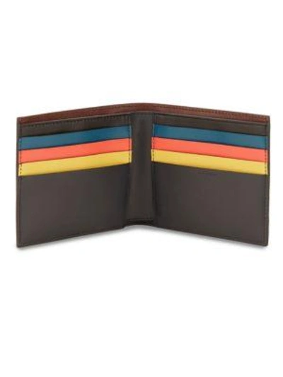 Shop Paul Smith Bi-fold Leather Wallet In Navy