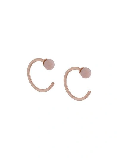Shop Astley Clarke Ezra Stud Hoop Earrings - Metallic
