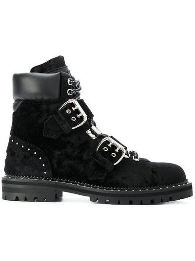 Shop Jimmy Choo Breeze Buckle And Stud Detail Boots