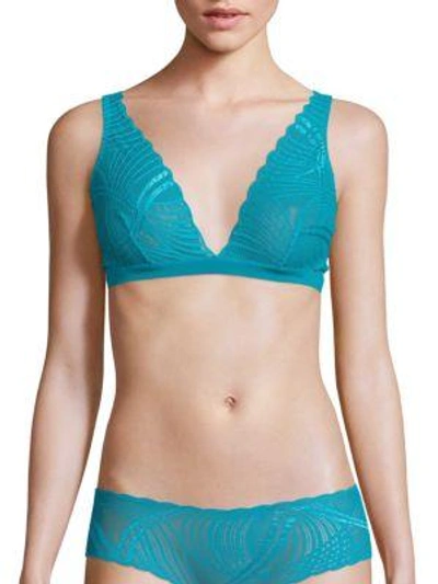 Shop Cosabella Minoa Soft-cup Bra In Picasso Blue