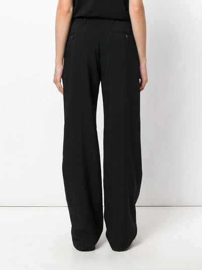 Shop Rick Owens High Waisted Trousers In Black