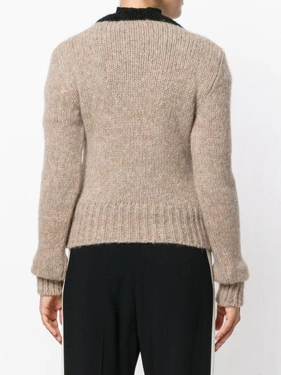 Shop Marni Contrast Collar Sweater