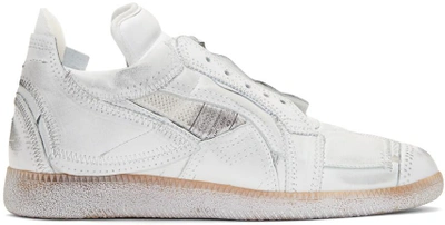 Shop Maison Margiela White Limited Edition Mixed Patchwork Sneakers