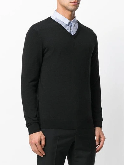 Shop Fashion Clinic Timeless Knitted Sweater In Black