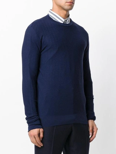 Shop Fashion Clinic Timeless Knitted Sweater In Blue
