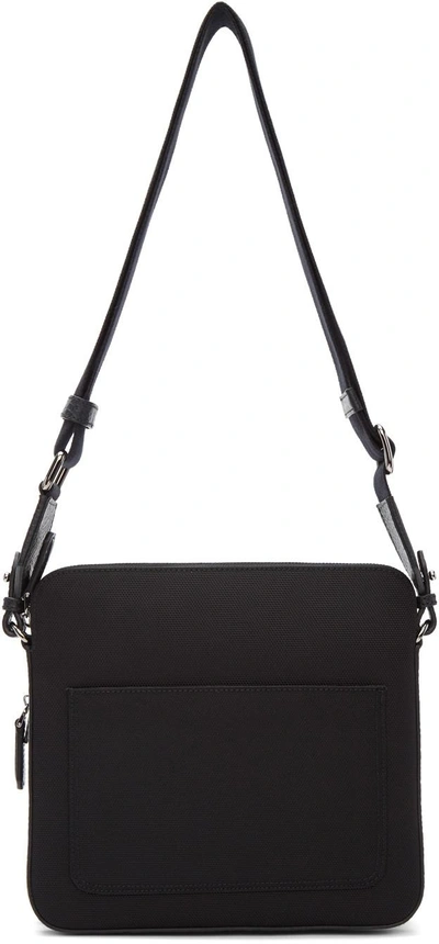 Shop Dolce & Gabbana Black Canvas & Leather Messenger Bag