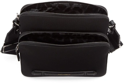 Shop Dolce & Gabbana Black Canvas & Leather Messenger Bag