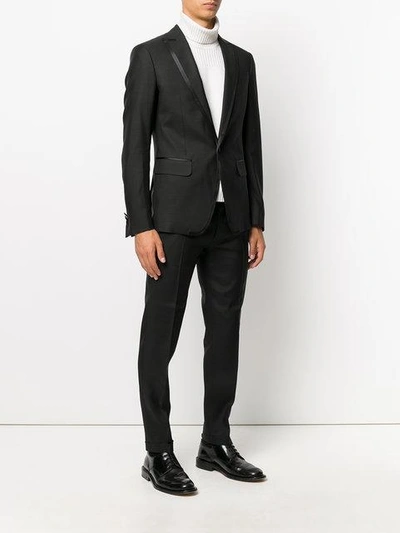 Shop Dsquared2 Satin Lapel Dinner Suit In 900