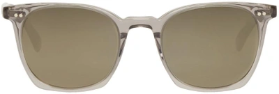 Shop Oliver Peoples Grey La Coen Sun Workman Sunglasses