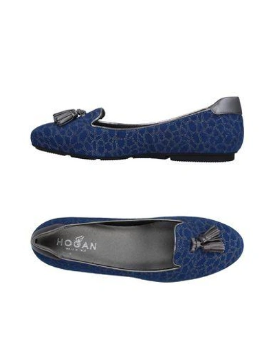 Shop Hogan Loafers In Blue