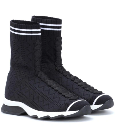 Shop Fendi High-top Sneakers In Black