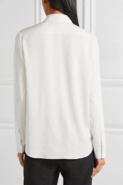 Shop The Row Petah Silk-blend Georgette Shirt In Ivory