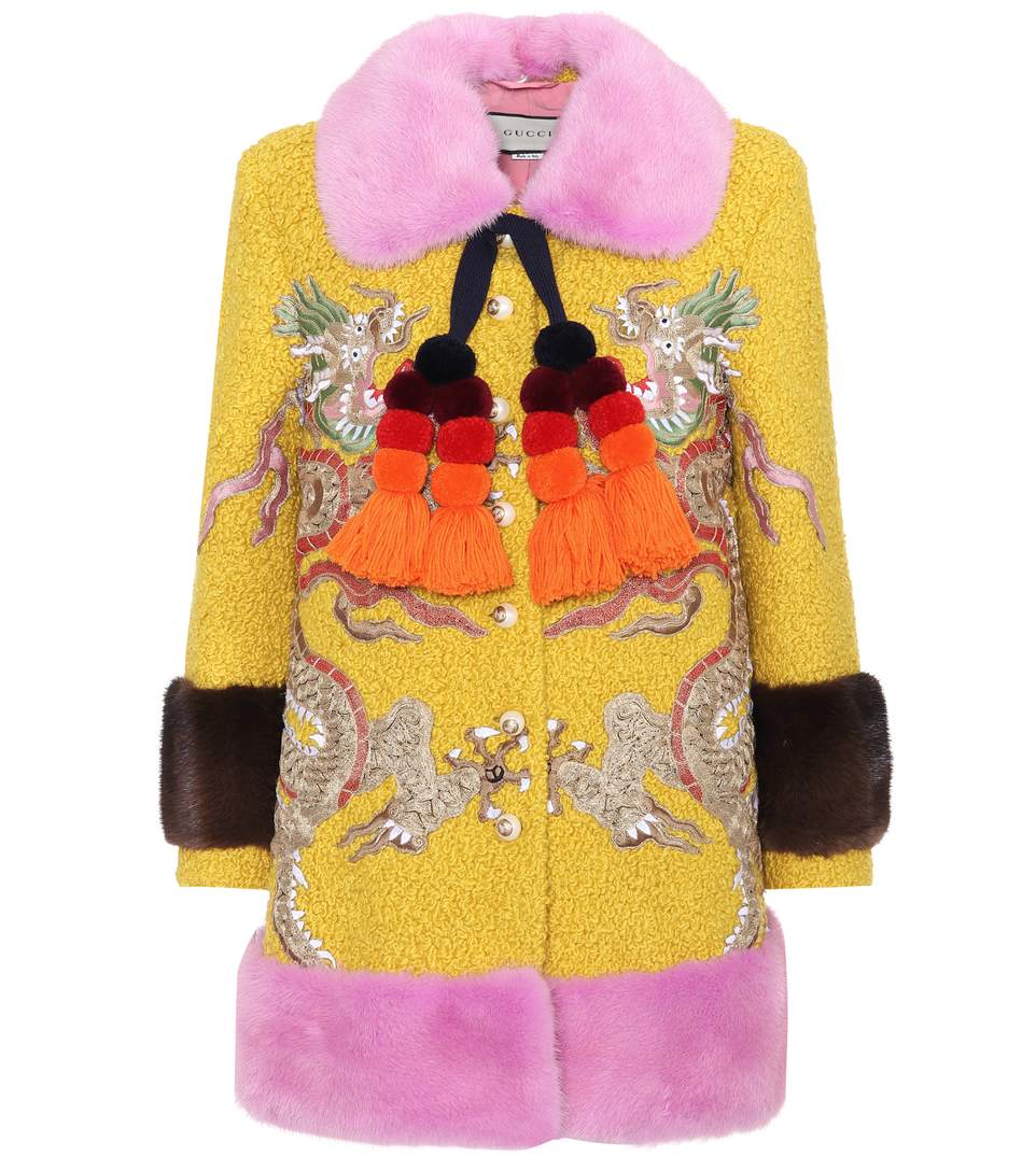 gucci mink fur coat