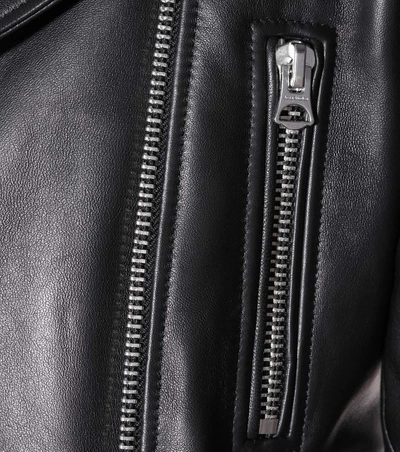Shop Acne Studios Mock Leather Jacket In Black