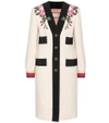 GUCCI Embroidered wool coat,P00268052
