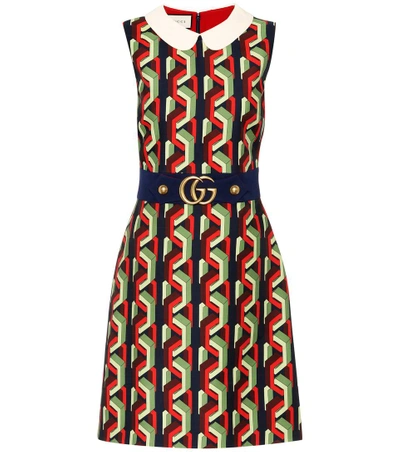 Gucci Printed Sleeveless Dress In Multicolour