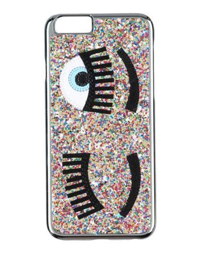 Shop Chiara Ferragni Iphone 6/6s Cover In Silver