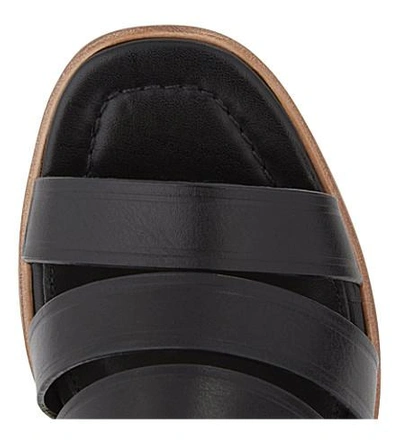 Shop Whistles Maida Leather Tassel Heeled Sandals In Black