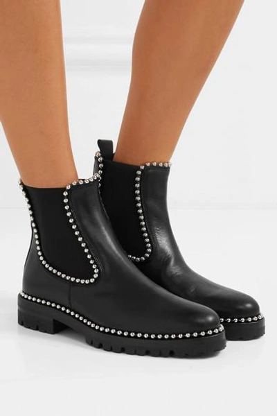 Shop Alexander Wang Spencer Studded Leather Chelsea Boots In Usd