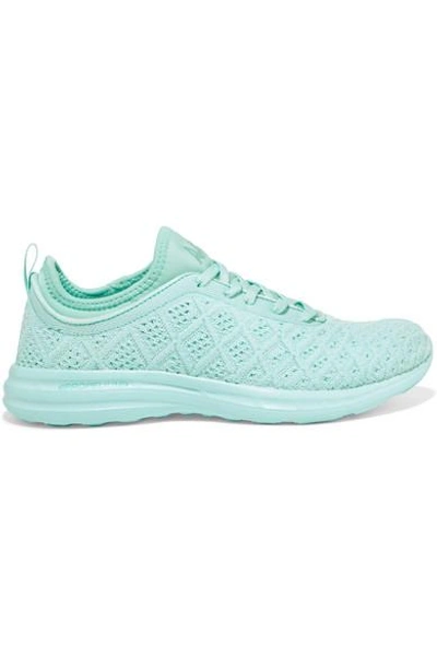 Shop Apl Athletic Propulsion Labs Techloom Phantom 3d Mesh Sneakers In Turquoise