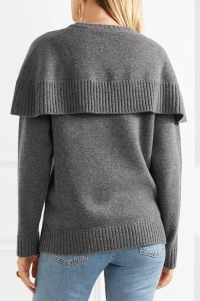 Shop Chloé Oversized Layered Cashmere Sweater