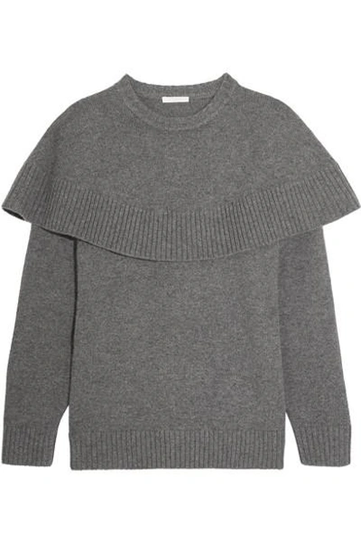 Shop Chloé Oversized Layered Cashmere Sweater