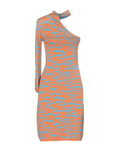 Shop Jeremy Scott Short Dress In Orange