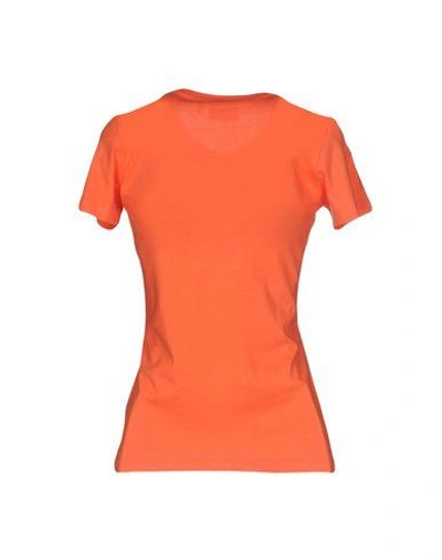 Shop Wesc T-shirt In Coral