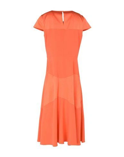 Shop Paule Ka Knee-length Dress In Orange