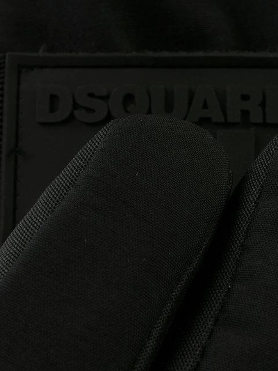 Shop Dsquared2 Skihandschuhe Mit Logo-patch In Black