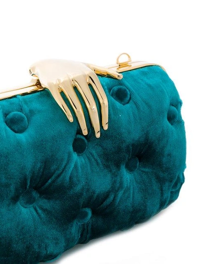 Shop Benedetta Bruzziches Hand Detail Clutch Bag