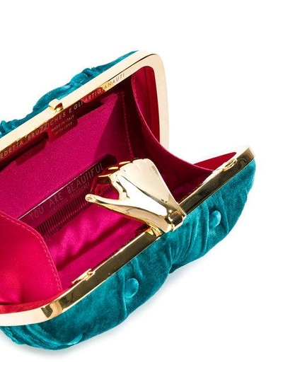 Shop Benedetta Bruzziches Hand Detail Clutch Bag