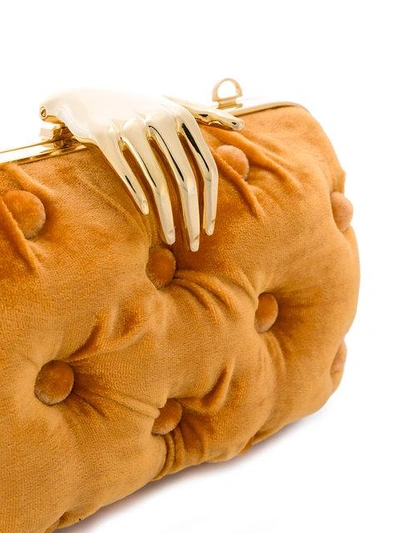 Shop Benedetta Bruzziches Hand Detail Clutch Bag