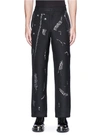 ALEXANDER MCQUEEN Chain safety pin fil coupé trousers