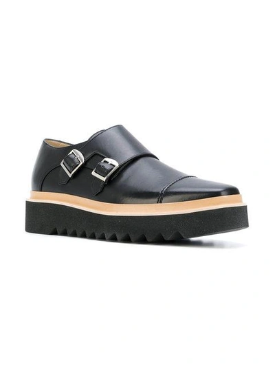 Shop Stella Mccartney Platform Monk Shoes In Black